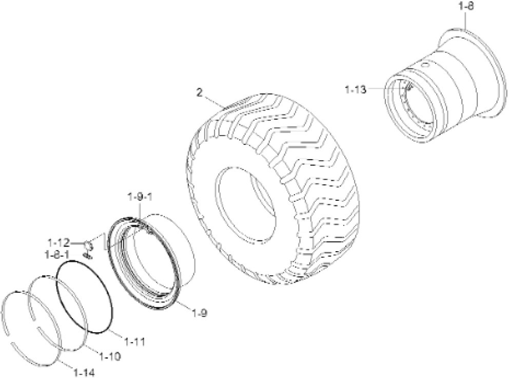 Case 81L6-01400 - Velg - Ehitusmasinad: pilt 1 Case 81L6-01400 - Velg - Ehitusmasinad: pilt 1