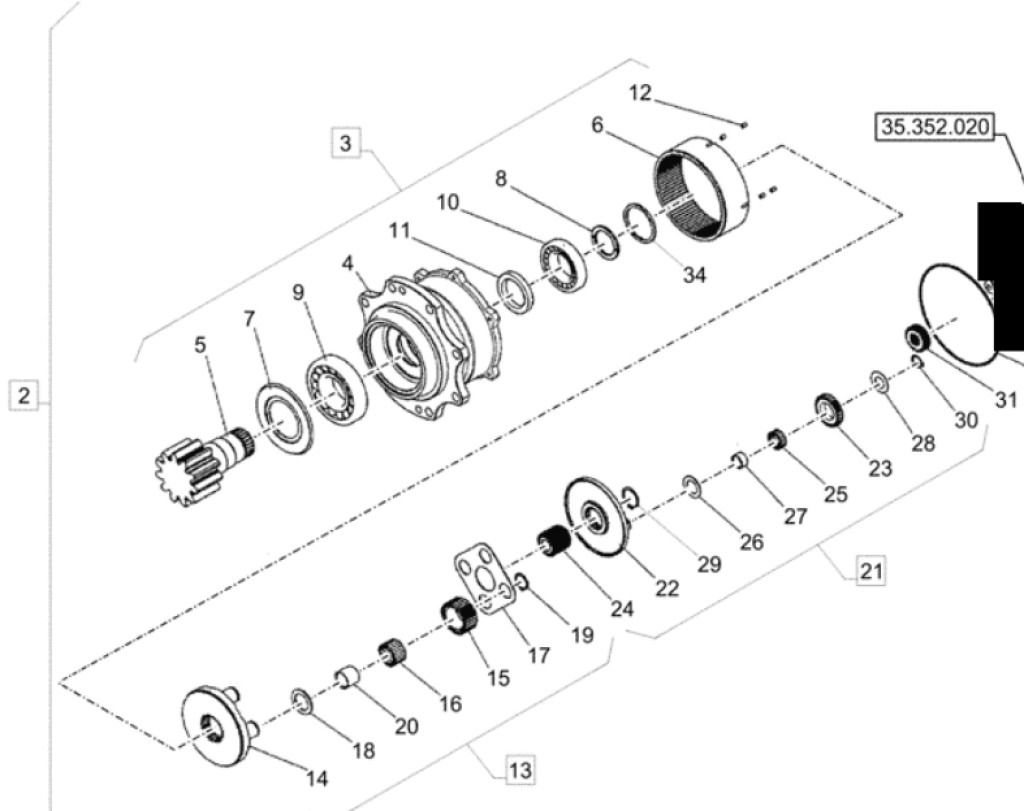Case XJDK-00162 - Käigukast - Ehitusmasinad: pilt 1 Case XJDK-00162 - Käigukast - Ehitusmasinad: pilt 1