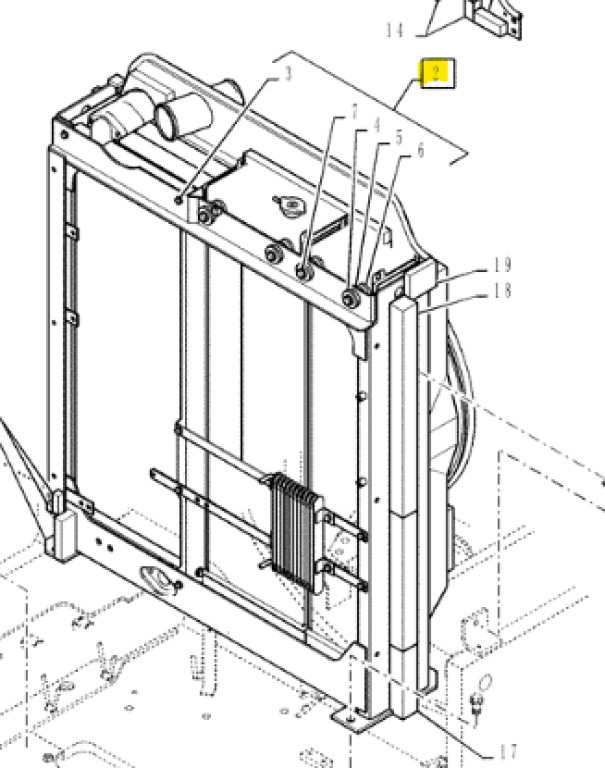 Kobelco YT05P00028F1 - Radiaator - Ehitusmasinad: pilt 1 Kobelco YT05P00028F1 - Radiaator - Ehitusmasinad: pilt 1