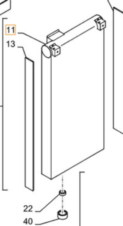 New Holland LC05P00056F2 - Radiaator - Ehitusmasinad: pilt 1 New Holland LC05P00056F2 - Radiaator - Ehitusmasinad: pilt 1