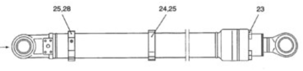 New Holland YX01V00005F7 - Hüdrauliline silinder - Ehitusmasinad: pilt 2 New Holland YX01V00005F7 - Hüdrauliline silinder - Ehitusmasinad: pilt 2