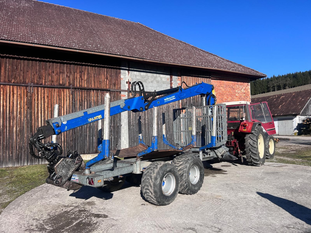 Binderberger RW14 mit Penz BP 8000L Kran - Metsahaagis: pilt 2 Binderberger RW14 mit Penz BP 8000L Kran - Metsahaagis: pilt 2