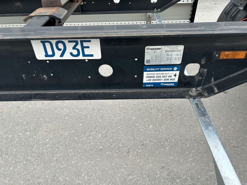 Krone 2 Achswechselfahrgestell, Typ: MAXI AZW 18 eL3B7 - Konteinerveduk/ Tõstuk järelhaagis: pilt 3 Krone 2 Achswechselfahrgestell, Typ: MAXI AZW 18 eL3B7 - Konteinerveduk/ Tõstuk järelhaagis: pilt 3