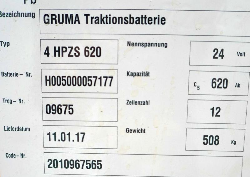 GRUMA 24 Volt 4 PzS 620 Ah - Aku: pilt 5 GRUMA 24 Volt 4 PzS 620 Ah - Aku: pilt 5