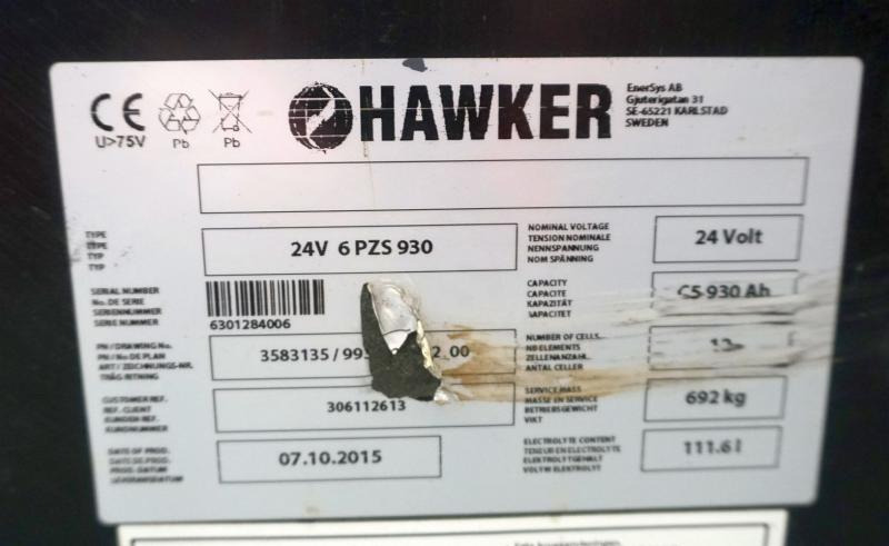 HAWKER 24 Volt 6 PzS 930 Ah - Aku: pilt 4 HAWKER 24 Volt 6 PzS 930 Ah - Aku: pilt 4