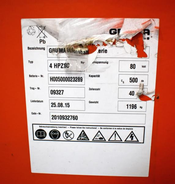 HOPPECKE 80 Volt 4 PzS 500 Ah - Aku: pilt 5 HOPPECKE 80 Volt 4 PzS 500 Ah - Aku: pilt 5
