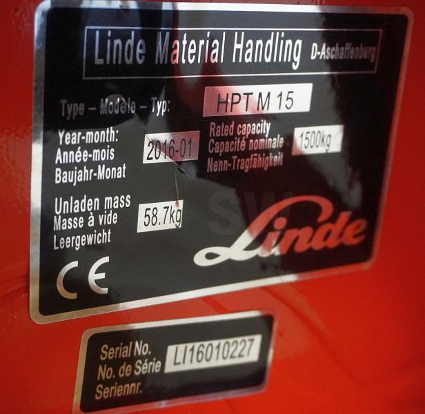 Linde HPT M 15 - Kaubaaluste tõstuk: pilt 3 Linde HPT M 15 - Kaubaaluste tõstuk: pilt 3