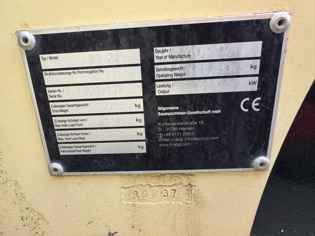 Ingersoll Rand DD22 - Teerull: pilt 5 Ingersoll Rand DD22 - Teerull: pilt 5