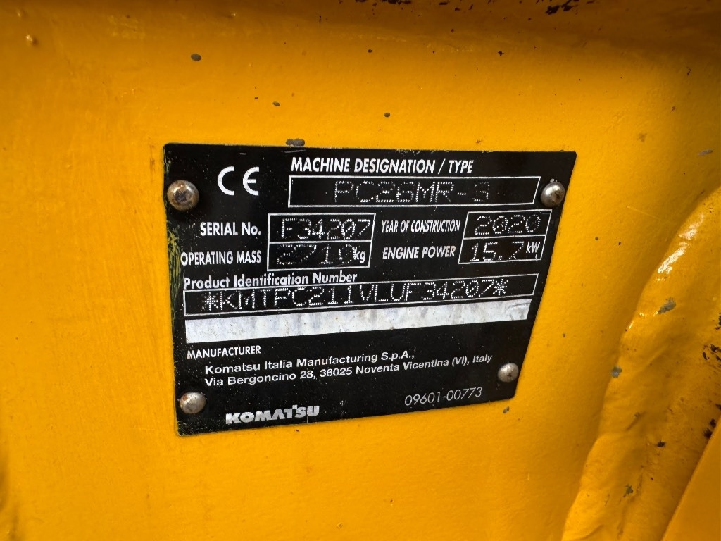 Komatsu PC 26 MR-3 - Miniekskavaator: pilt 5 Komatsu PC 26 MR-3 - Miniekskavaator: pilt 5