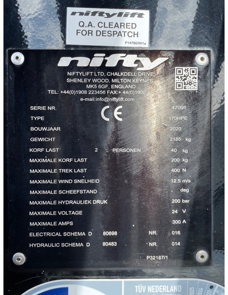 Niftylift 170 H P E - Haagis: pilt 3 Niftylift 170 H P E - Haagis: pilt 3