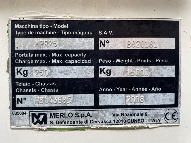 Merlo MPR 25 - Liigendpoom: pilt 3 Merlo MPR 25 - Liigendpoom: pilt 3