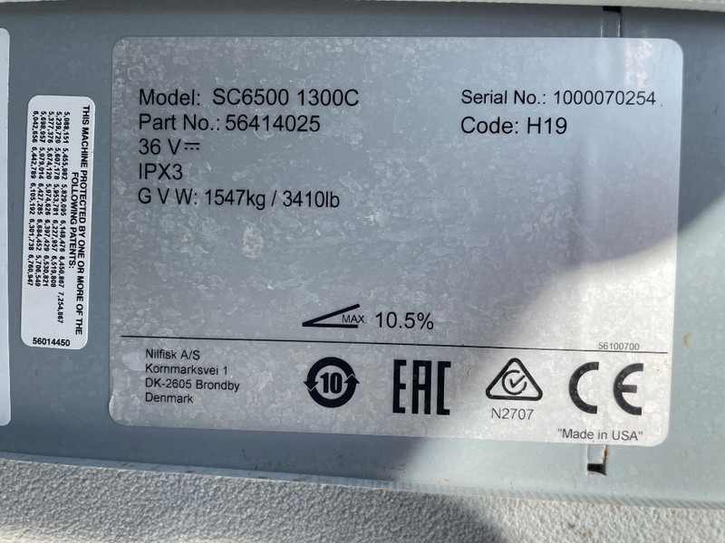 Nilfisk SC 6500 1300C - Põrandapesumasin: pilt 3 Nilfisk SC 6500 1300C - Põrandapesumasin: pilt 3