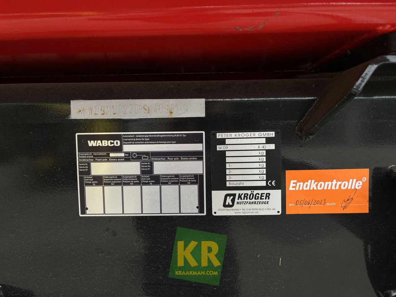 Kröger Overig - Põllutöö tõstuk-järelhaagis/ Kallur: pilt 2 Kröger Overig - Põllutöö tõstuk-järelhaagis/ Kallur: pilt 2