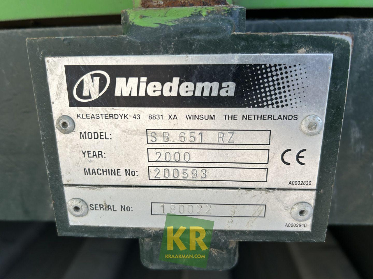 SB 651 Miedema - Saagikoristusjärgsed seadmed: pilt 4 SB 651 Miedema - Saagikoristusjärgsed seadmed: pilt 4