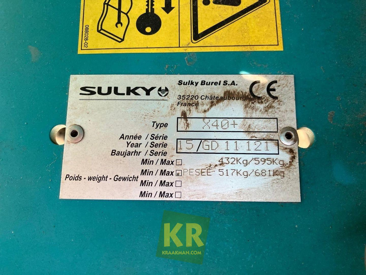 Sulky X40 Kunstmeststrooier - Väetiselaoturid: pilt 5 Sulky X40 Kunstmeststrooier - Väetiselaoturid: pilt 5