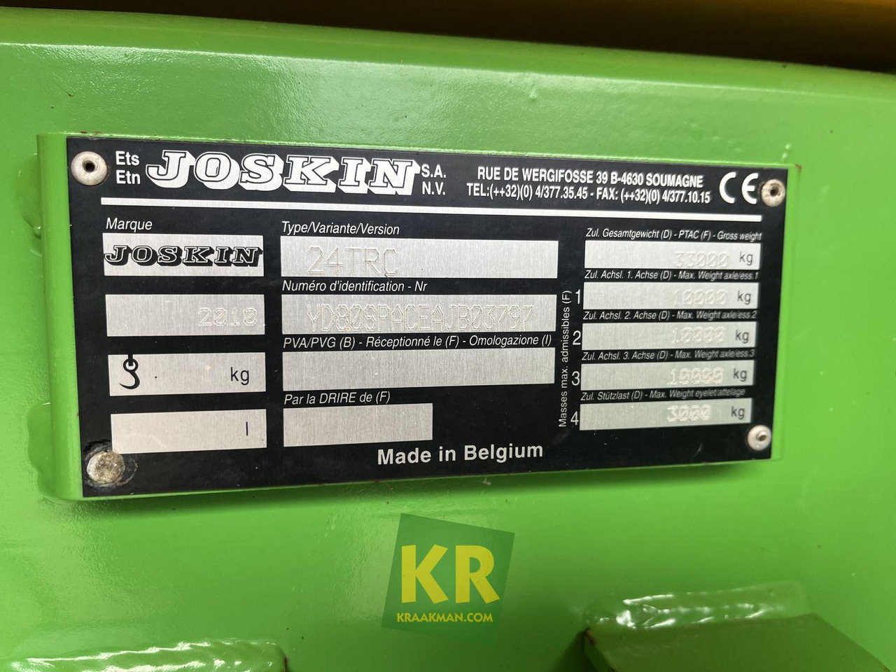 TP 8000/27 Joskin - Põllutöö tõstuk-järelhaagis/ Kallur: pilt 4 TP 8000/27 Joskin - Põllutöö tõstuk-järelhaagis/ Kallur: pilt 4