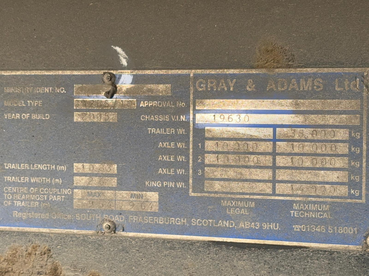 2010 Gray & Adams 13.6m Fridge Trailer – FR010 - Külmutiga poolhaagis: pilt 2 2010 Gray & Adams 13.6m Fridge Trailer – FR010 - Külmutiga poolhaagis: pilt 2