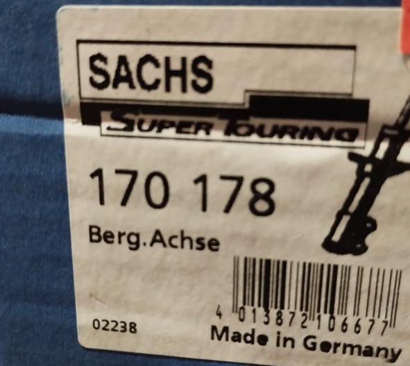 AMORTYZATOR BPW 170178 SACHS - Amortisaatorid - Haagis: pilt 2 AMORTYZATOR BPW 170178 SACHS - Amortisaatorid - Haagis: pilt 2