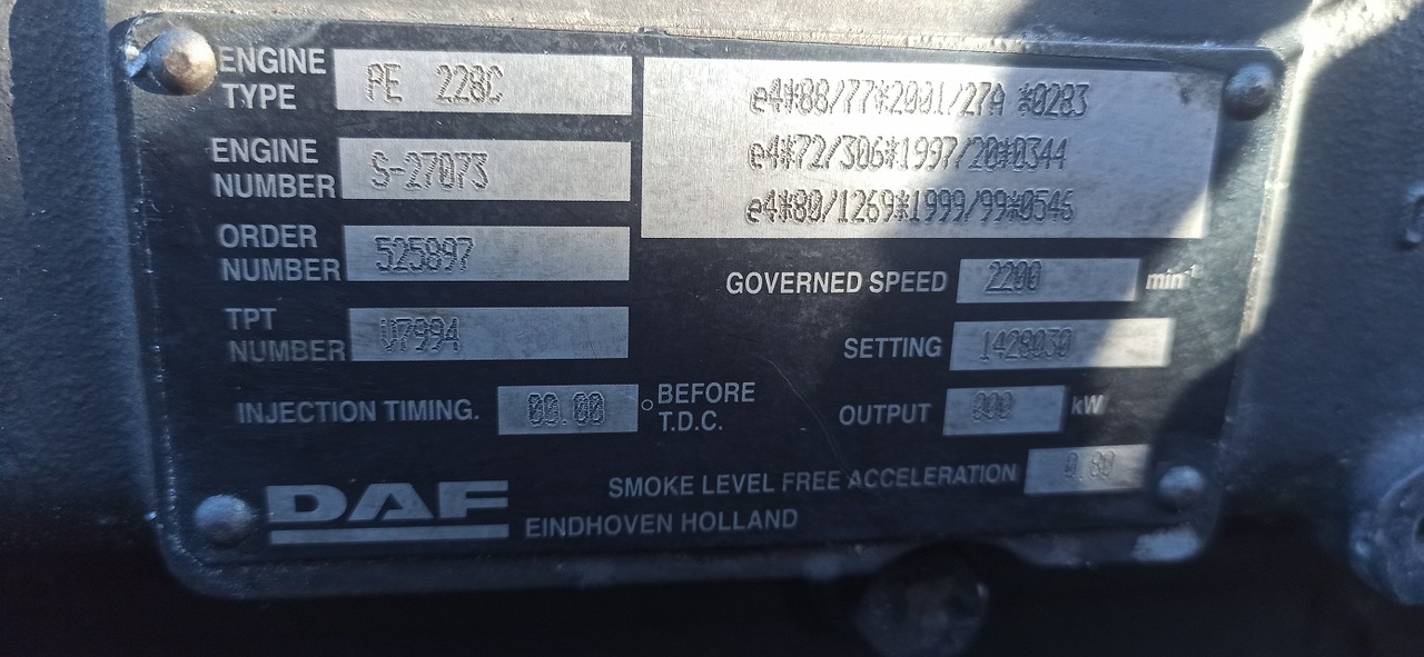 DAF 2 x CF 75 310 PE228 C - Mootor ja varuosad - Veoauto: pilt 5 DAF 2 x CF 75 310 PE228 C - Mootor ja varuosad - Veoauto: pilt 5