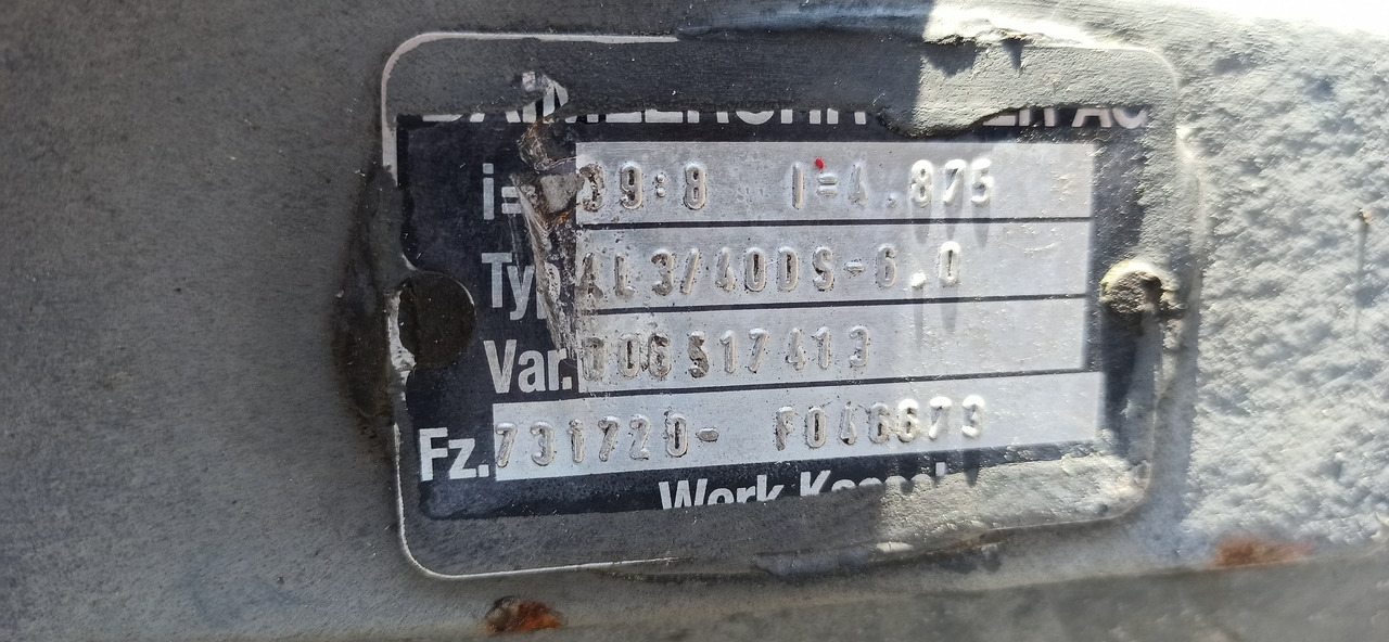 MERCEDES-BENZ ATEGO 4X4 AL3/40DS-6.0 - Telg ja varuosad - Veoauto: pilt 3 MERCEDES-BENZ ATEGO 4X4 AL3/40DS-6.0 - Telg ja varuosad - Veoauto: pilt 3