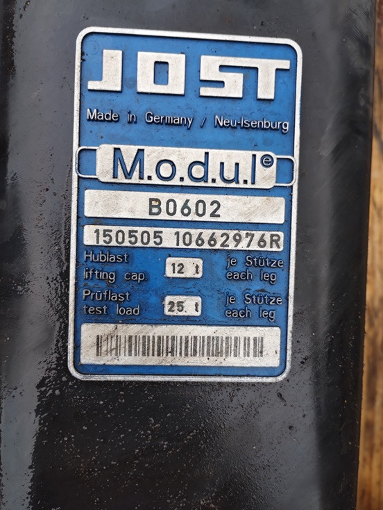 STOPY PODPORY NACZEPA PRZYCZEPA JOST B0602 10662976 - Raam/ Konstruktsioon - Haagis: pilt 2 STOPY PODPORY NACZEPA PRZYCZEPA JOST B0602 10662976 - Raam/ Konstruktsioon - Haagis: pilt 2