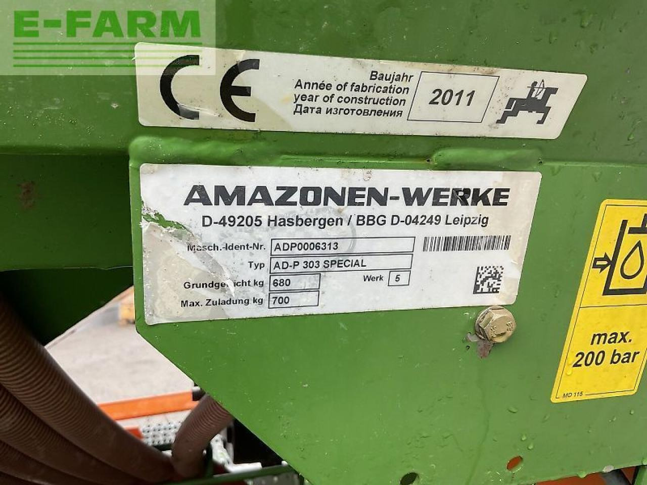 Külvimasin Amazone ad-p 303 special+ ke 3000: pilt 20