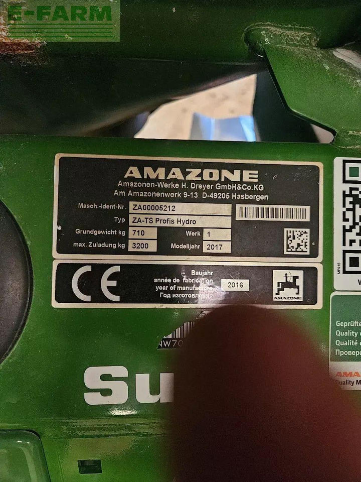 Amazone za-ts 3200 profis hydro - Väetiselaoturid: pilt 5 Amazone za-ts 3200 profis hydro - Väetiselaoturid: pilt 5