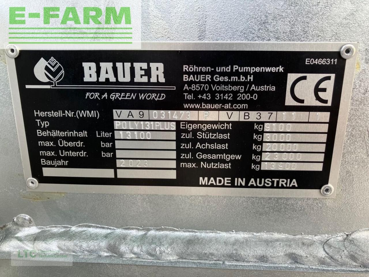 Traktor Bauer poly 131: pilt 8