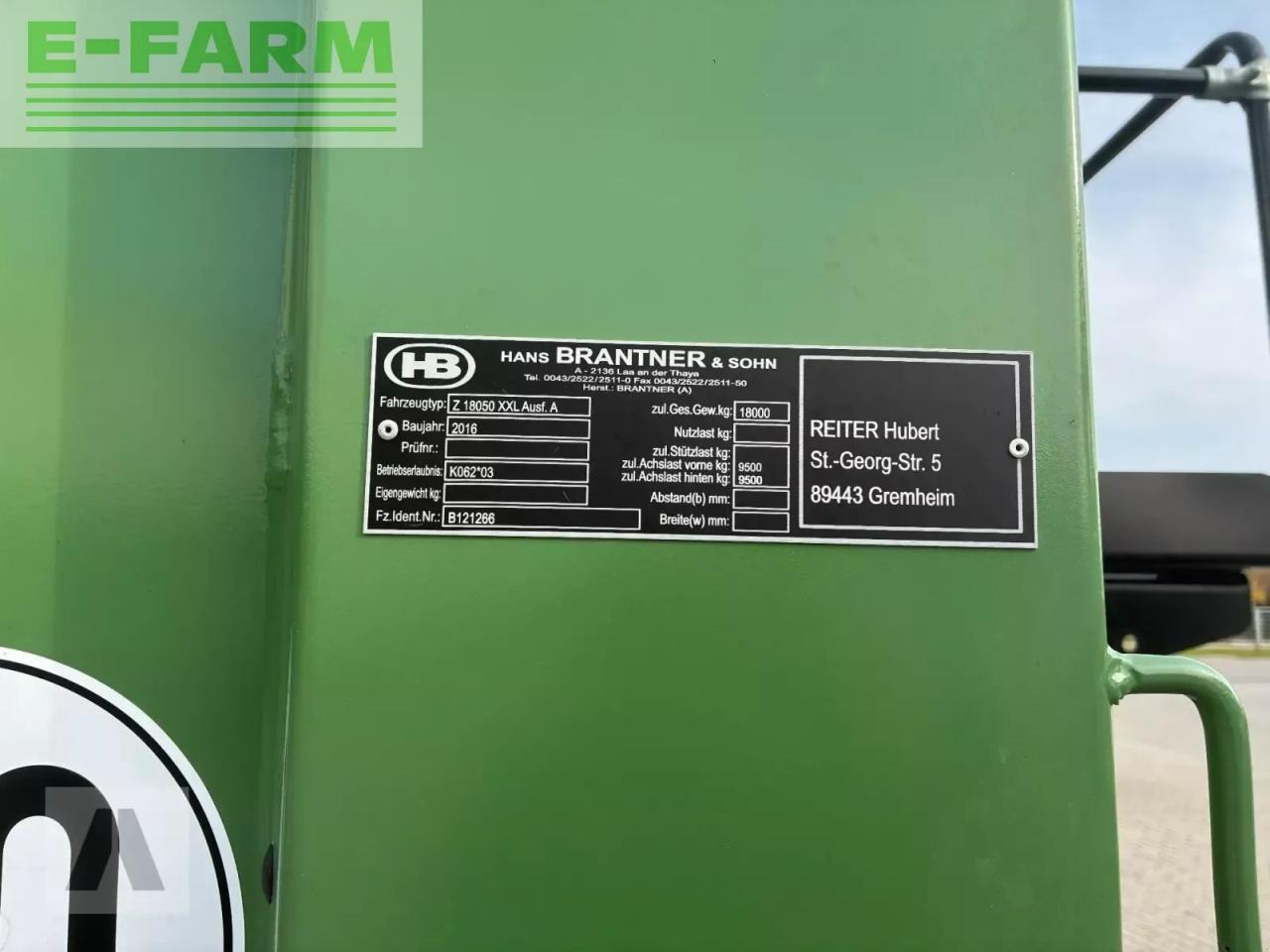 Brantner z 18050 xxl stabilator - Põllutöö tõstuk-järelhaagis/ Kallur: pilt 5 Brantner z 18050 xxl stabilator - Põllutöö tõstuk-järelhaagis/ Kallur: pilt 5