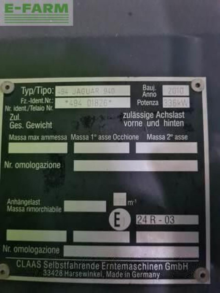 CLAAS jaguar 940 - Koristusmasin: pilt 2 CLAAS jaguar 940 - Koristusmasin: pilt 2