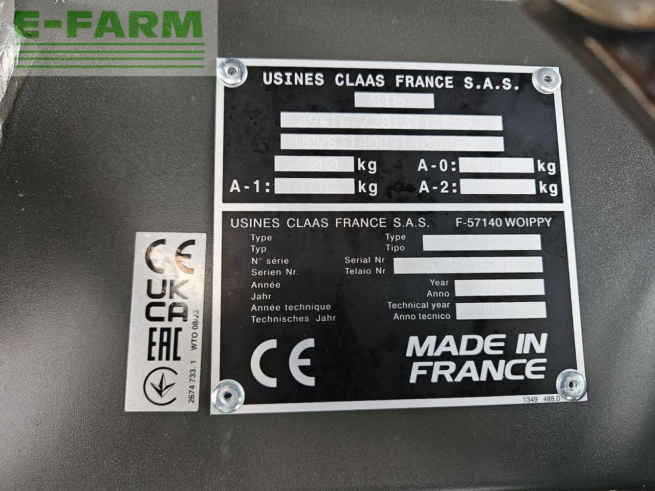 CLAAS variant 565rc - Heinapress, kandiline: pilt 5 CLAAS variant 565rc - Heinapress, kandiline: pilt 5