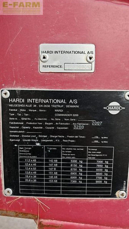 Hardi commander - Järelveetav pritsija: pilt 2 Hardi commander - Järelveetav pritsija: pilt 2