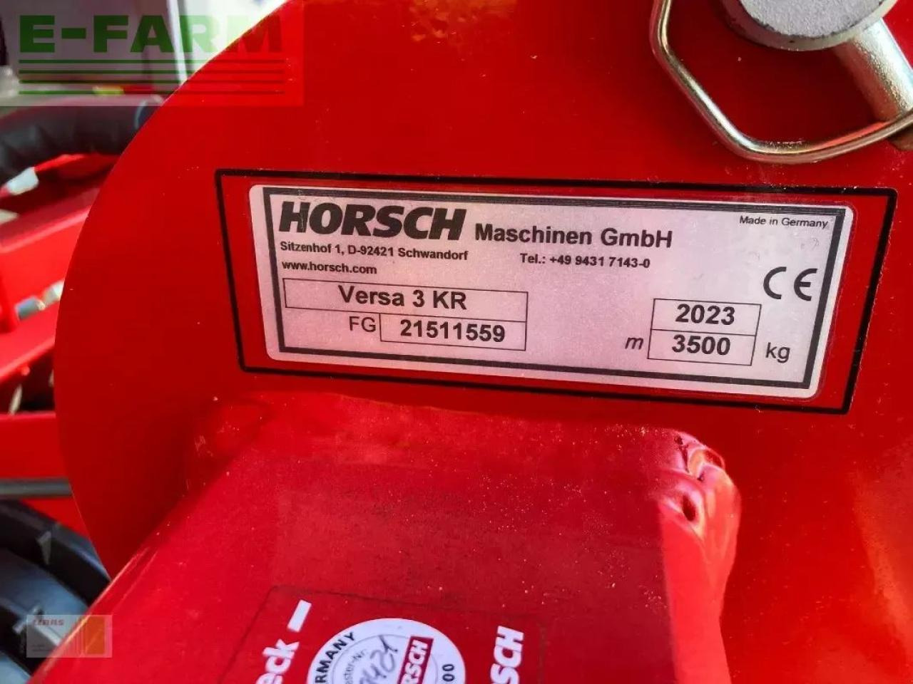 Horsch versa 3kr - Kombain-külvimasin: pilt 3 Horsch versa 3kr - Kombain-külvimasin: pilt 3