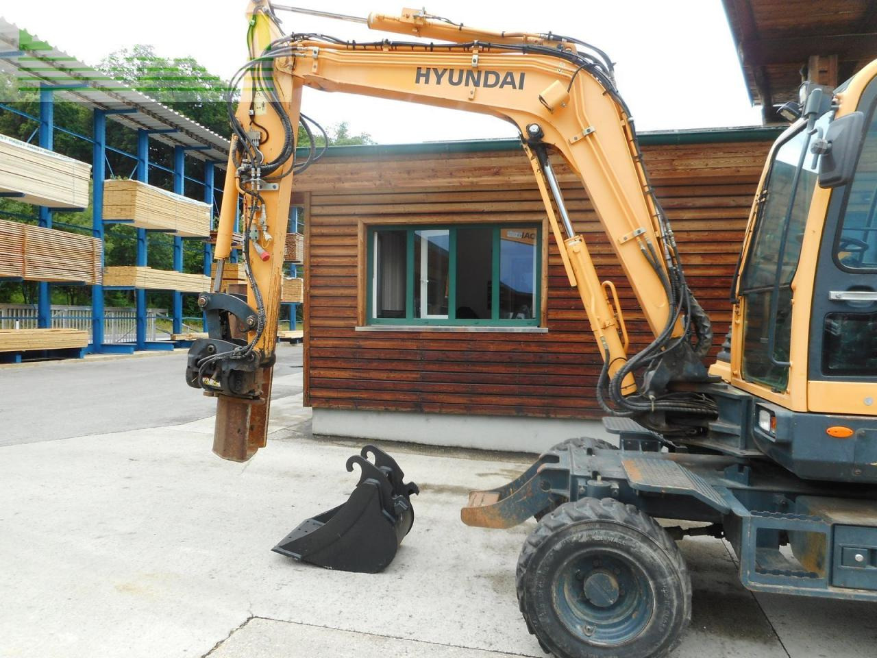 Miniekskavaator Hyundai robex 55 w-9 ( 5.560kg ) powertilt + straßenzula: pilt 11