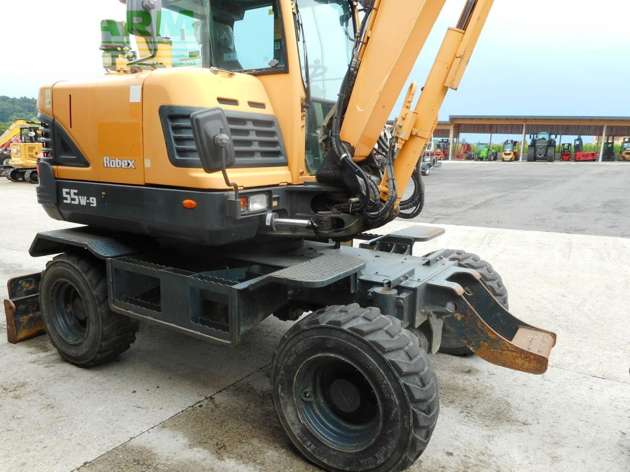 Miniekskavaator Hyundai robex 55 w-9 ( 5.560kg ) powertilt + straßenzula: pilt 13