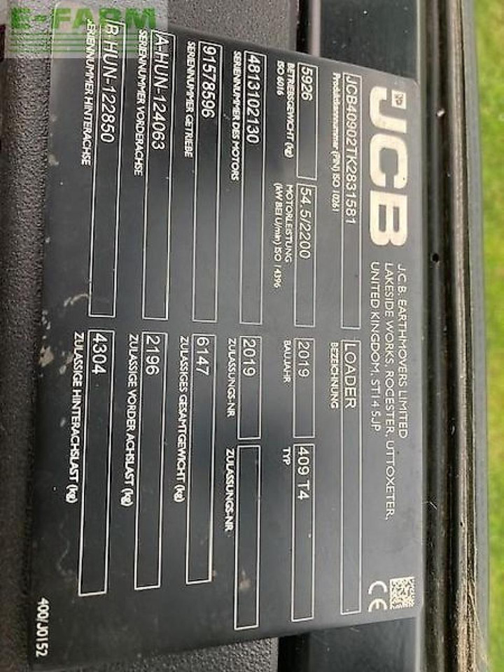 JCB 409 - Miniekskavaator: pilt 1 JCB 409 - Miniekskavaator: pilt 1