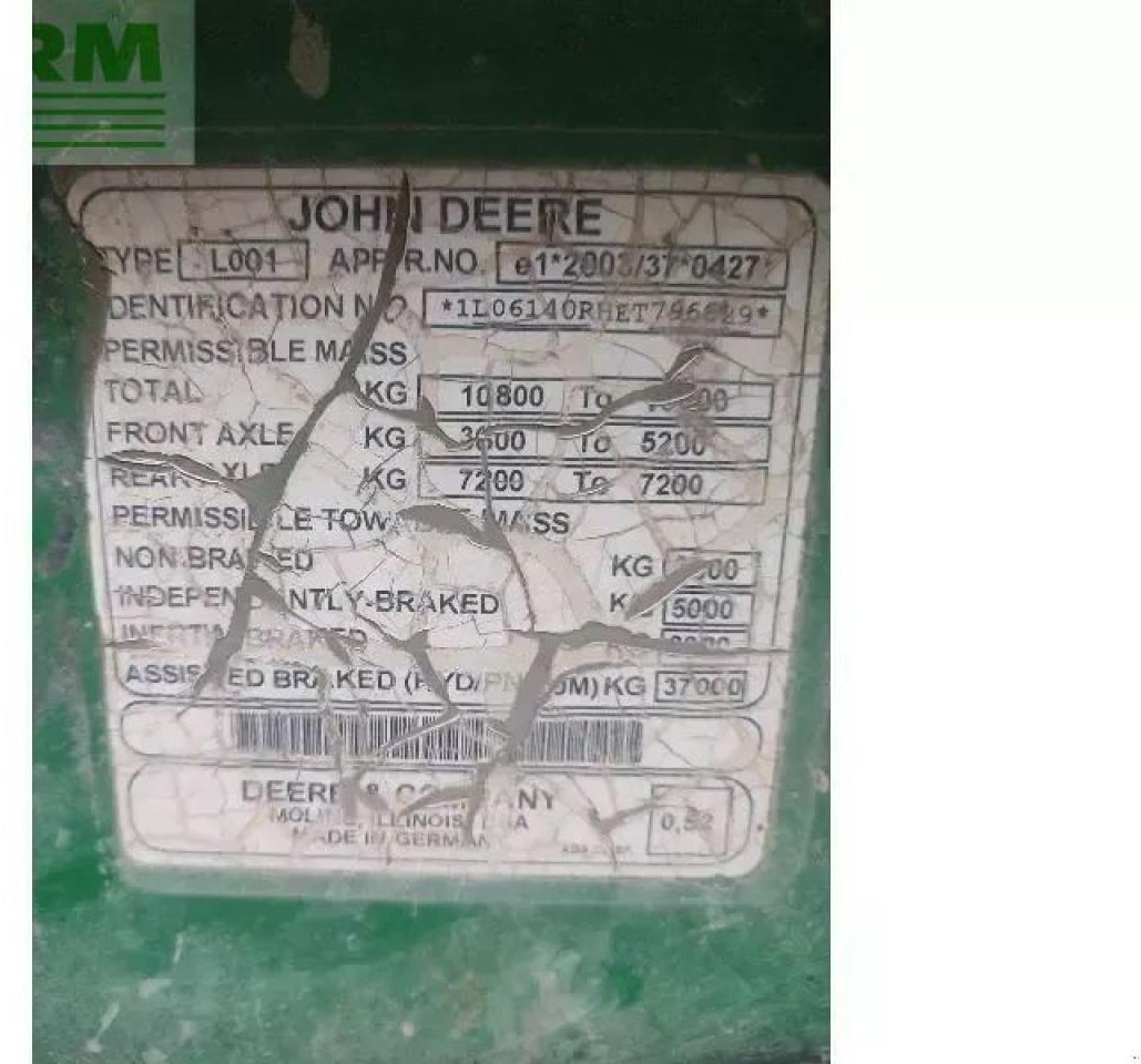 John Deere 6140r - Traktor: pilt 1 John Deere 6140r - Traktor: pilt 1