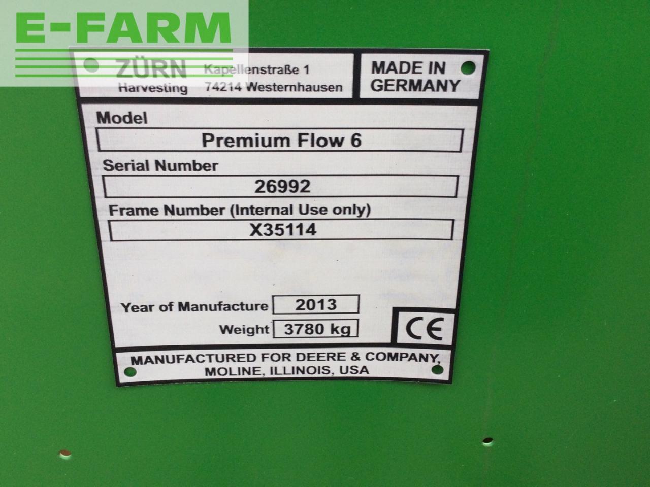 Kombaini päis John Deere 630 Premium Flow: pilt 9 Kombaini päis John Deere 630 Premium Flow: pilt 9