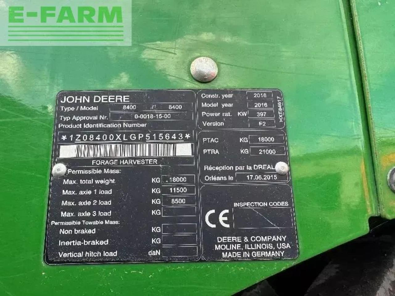 John Deere 8400 - Koristusmasin: pilt 4 John Deere 8400 - Koristusmasin: pilt 4