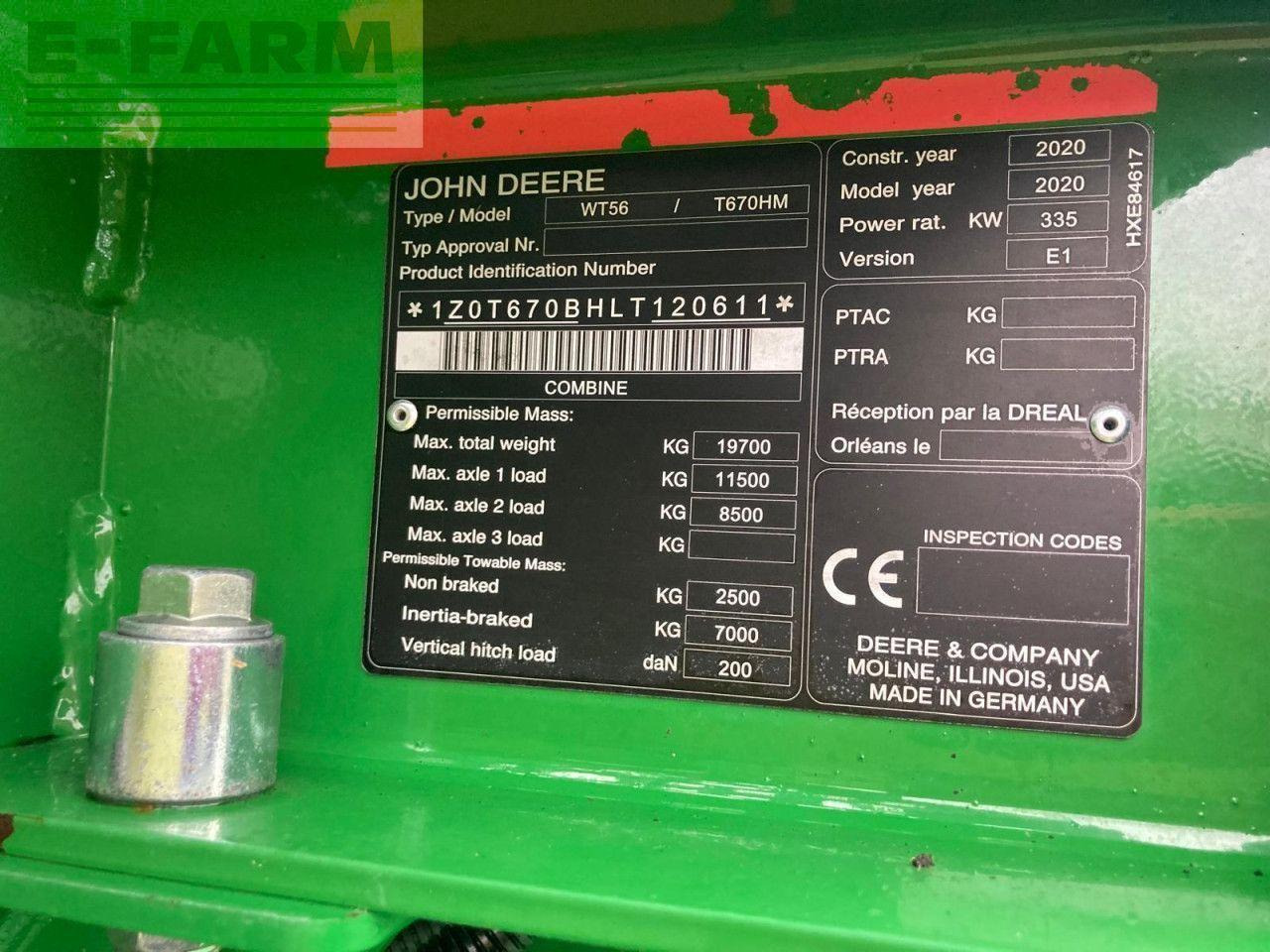 John Deere T670I HILLMASTER - Kombain: pilt 4 John Deere T670I HILLMASTER - Kombain: pilt 4