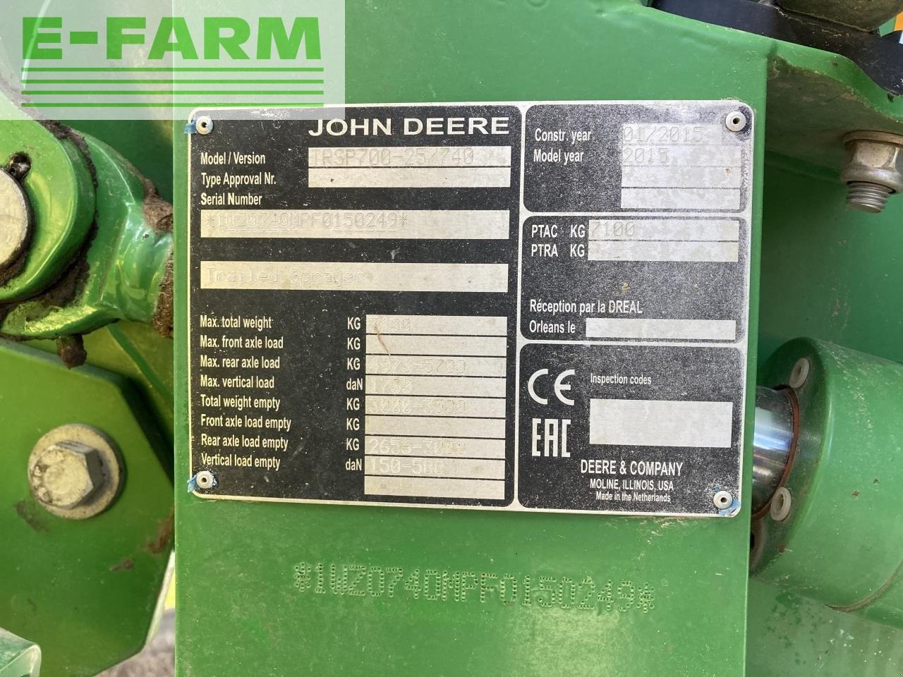 John Deere m740i - Järelveetav pritsija: pilt 3 John Deere m740i - Järelveetav pritsija: pilt 3
