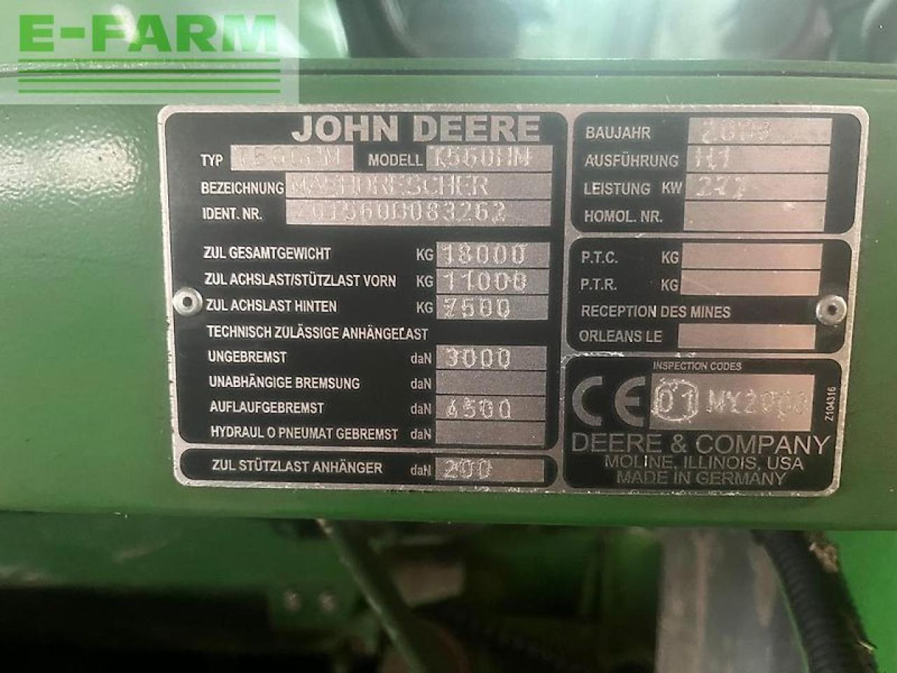 John Deere t560 hm - Kombain: pilt 2 John Deere t560 hm - Kombain: pilt 2