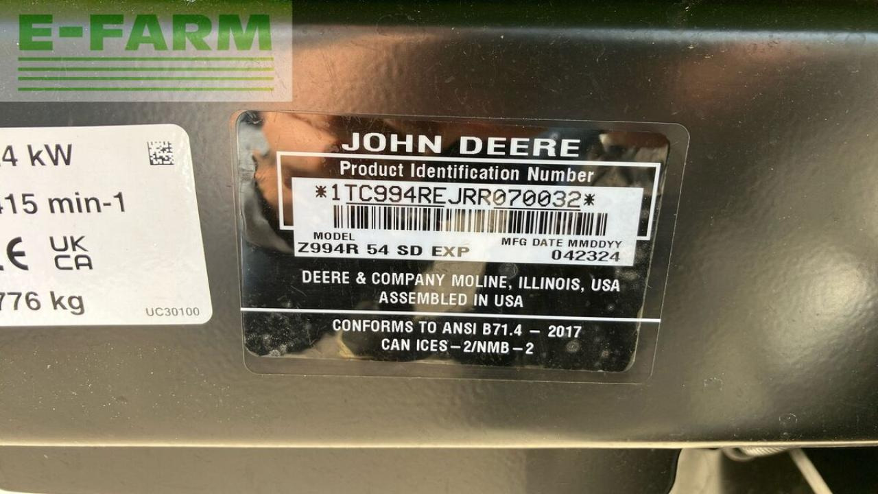 Traktor John Deere z994r: pilt 12