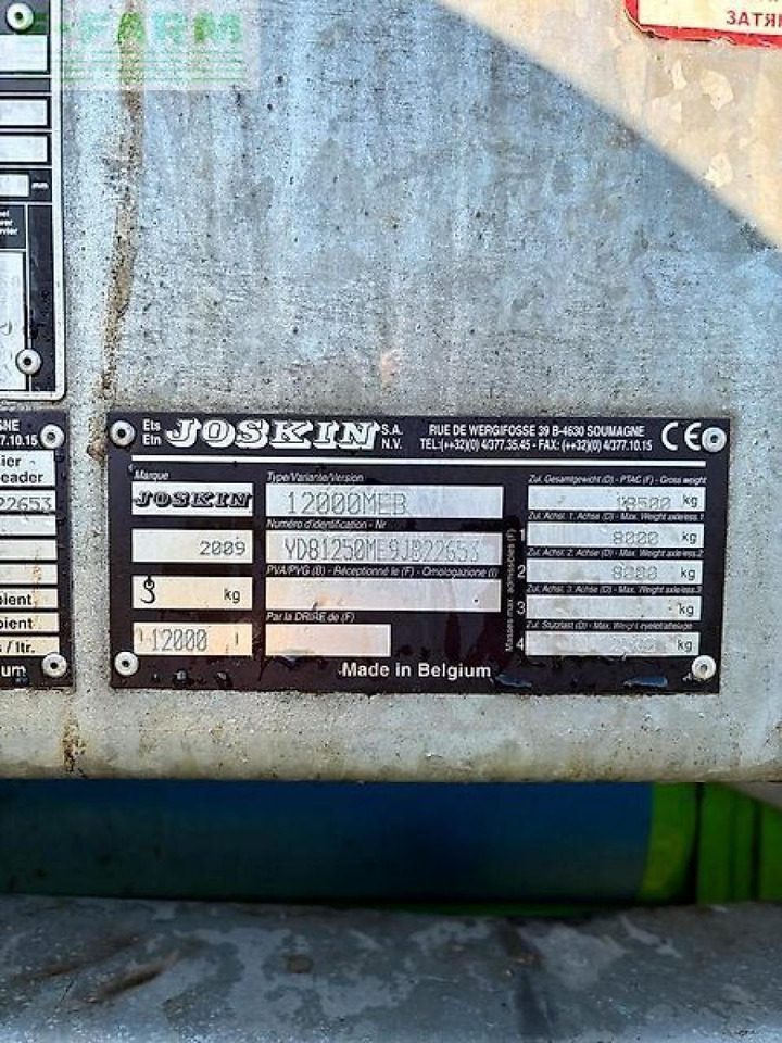 Joskin güllefass 12000liter modulo2 - Väetamisseadmed: pilt 5 Joskin güllefass 12000liter modulo2 - Väetamisseadmed: pilt 5