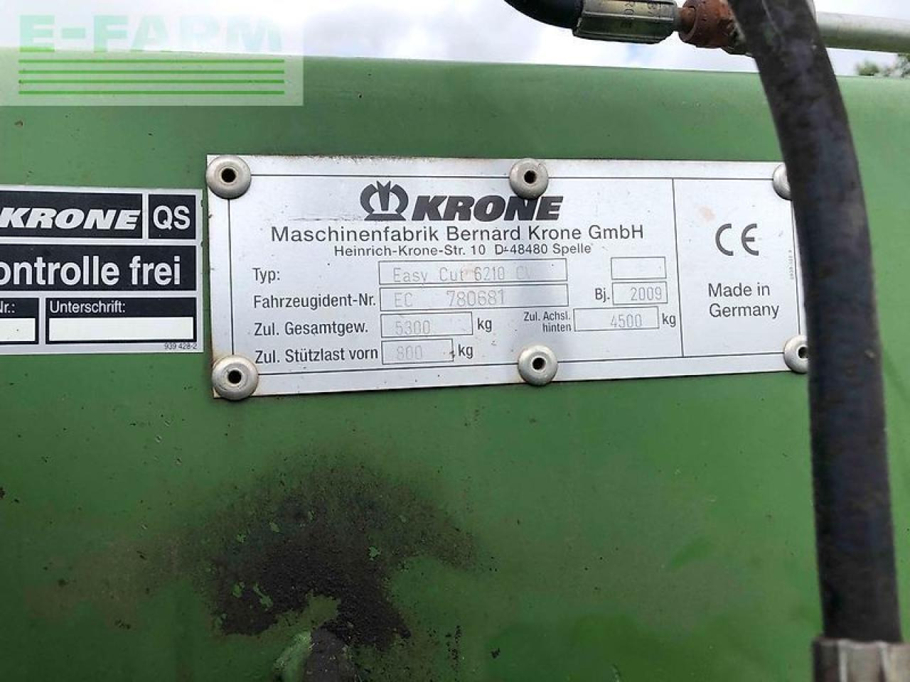 Krone easy cut 6210 cv - Niiduk: pilt 5 Krone easy cut 6210 cv - Niiduk: pilt 5