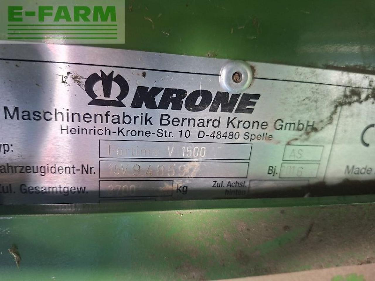 Krone fortima v 1500 mc - Heinapress, kandiline: pilt 4 Krone fortima v 1500 mc - Heinapress, kandiline: pilt 4