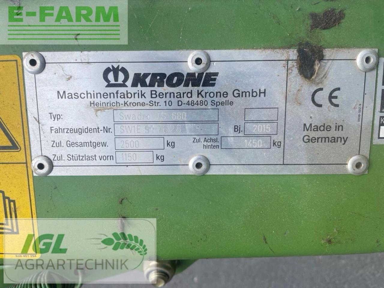 Krone swadro ts 680 - Kaarutaja/ Reha: pilt 4 Krone swadro ts 680 - Kaarutaja/ Reha: pilt 4