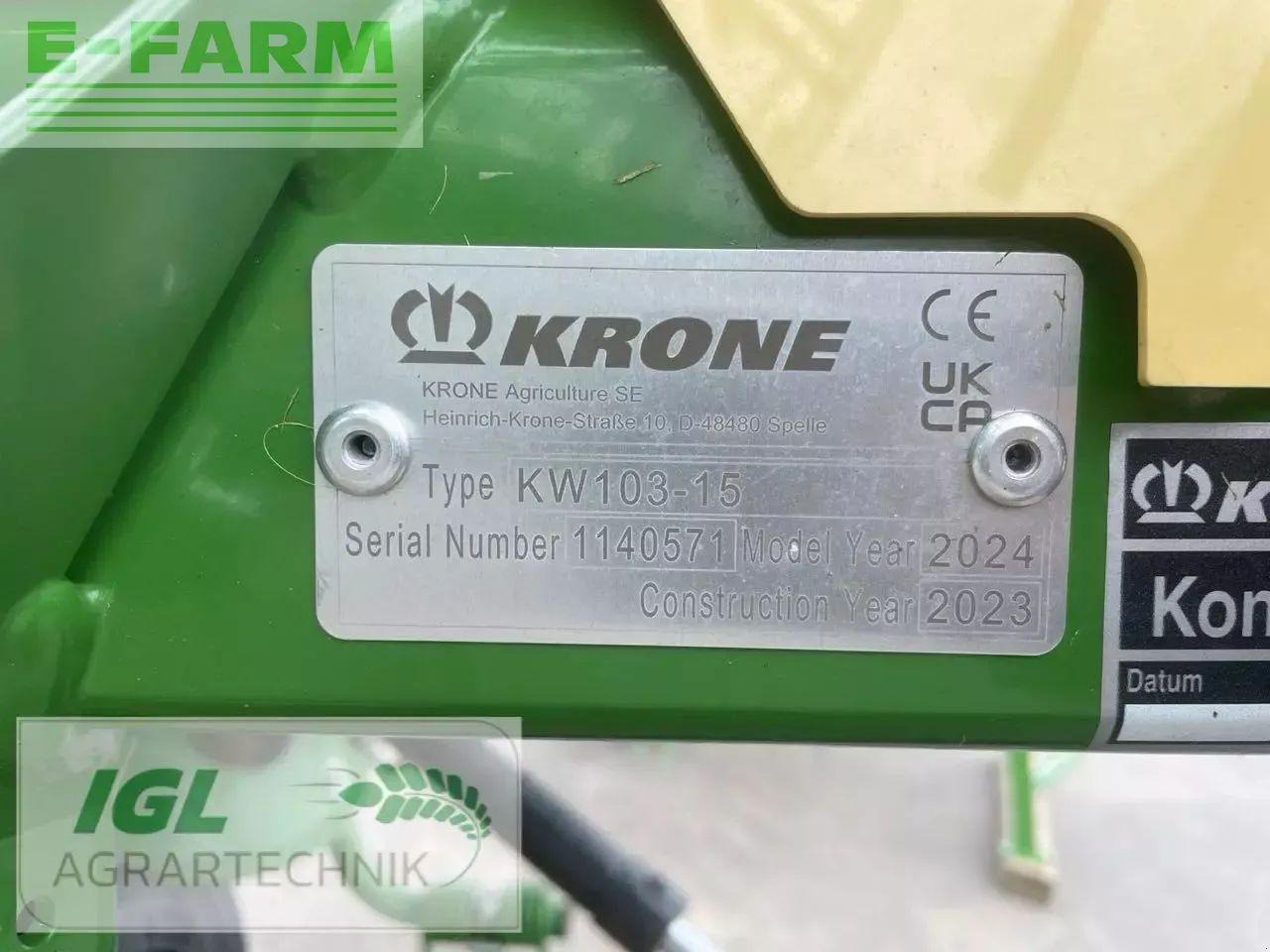 Krone vendro 1020 (kw103-15) - Kaarutaja/ Reha: pilt 4 Krone vendro 1020 (kw103-15) - Kaarutaja/ Reha: pilt 4