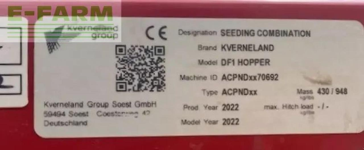 Kverneland df-1 gødningsmaskine - Väetiselaoturid: pilt 4 Kverneland df-1 gødningsmaskine - Väetiselaoturid: pilt 4