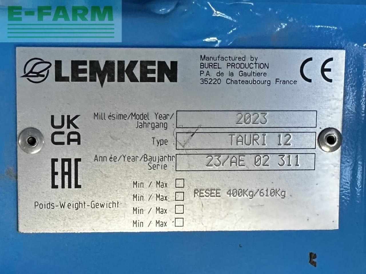 Lemken tauri 12/2150 - Väetiselaoturid: pilt 2 Lemken tauri 12/2150 - Väetiselaoturid: pilt 2